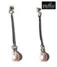 Piebee Long Drop Pearl Earrings