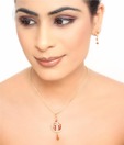 Darpan Pretty Gold Plated Pendant Set