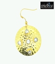 Piebee Golden White Topaz Earrings