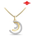 Sparkles Crescent Diamond Pendant