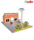 Teifoc Petrol Station Brick & Mortar Construction Set