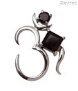 Zevrat Charming Sterling Silver Om Pendant