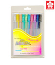Sakura Gelly Roll Metallic (set of 10 pens) + Free Peel - off Sticker