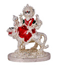 Shanti Holy Amba Ji Silver Coated Idol