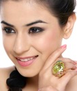 Shimmer Shack Oval Stone & Crystal Ring