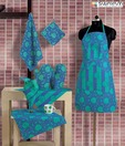 Swayam Blue Floral Print Kitchen Linen Set