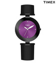 Timex Aura Cute Black & Purple Watch