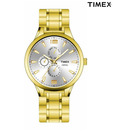 Timex Empera Glossy Silver & Gold Watch