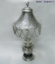 Bharat Handicrafts Silver Finished Table Lamp Tl1-01
