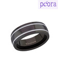 Peora Stupefying Black Titanium Ring