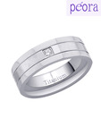 Peora Titanium Cubic Zircon Ring