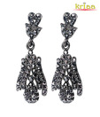 Kriaa Alluring Black Earrings