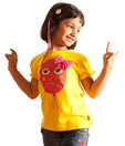Unamia Yellow Art Deco Top For Kids