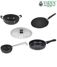 Varun Hard Anodized 5 Pcs Cookware Set
