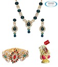 Vendee Fashions Striking Jewellery Combo With Free Idol