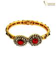 Variation Red Stone Designer Kada
