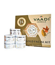 Vaadi Gold Facial Kit - 24 Carat Gold Leaves, Marigold & Wheatgerm Oil, Lemon Peel Extract 270gm