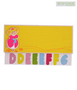 Vividha Name Plate Princess-Yellow