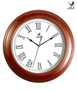 JAZ Unique Teak Round Wall Clock