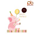 Party Bounty Packet Of Eight Lion-theme Birthday Baby Girl Invitation Card