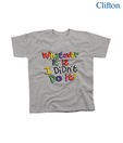 Clifton Cool Quote Grey T-Shirt For Kids