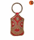 Damire Stunning Red Beaded Mobile Pouch