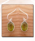 Designer Silver Inc. Silver & Green Quartz Earrings