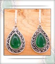 Designer Silver Inc. Pretty Green Drop Earrings