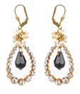 Embellish Dazzling Black Crystal Earrings