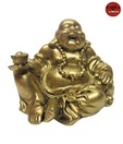 Earth Golden Laughing Buddha Idol