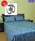 meSleep Soft n Shiny Double Bed Sheet Set With a Freebie