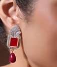 Iris Jewels Exclusive Red Earrings