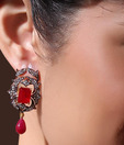 Iris Jewels Radiant Red Earrings