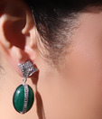 Iris Jewels Fabulous Green Earrings