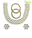 JPearls 3 Line Round Pearl Set