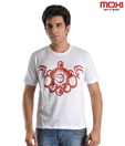 Moxi Stylish Red & White T-Shirt