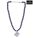 Piebee Blue Jasper Amethyst Necklace