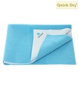 Quick Dry Plain Waterproof Cyan Large