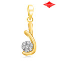 Sparkles Stylish Diamond & Gold Pendant