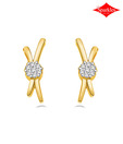 Sparkles Elegant Diamond & Gold Earrings