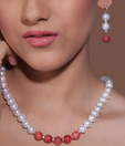 Spyra Ravishing Maroon Onyx Necklace