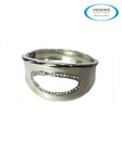 Vendee Oval White Bangle