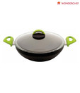 Wonderchef Cm.24 Green Line Wok 2H  Glass