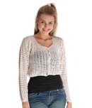 Rediscover Fashion Winsome White Crochet Top