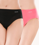 Lavos Black-Pink Panty Combo Pack  of 2