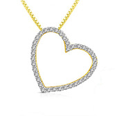 Sparkles Pristine Heart Shaped Diamond Pendant