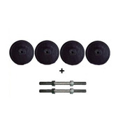 Protoner Weight Lifting  Adjustable Dumbells 20 Kgs , 5 X 4 Kg + 2 Dumbell Rods And Gloves