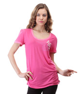 Puma Stunning Pink Cotton-Lycra Top