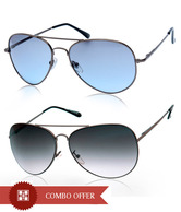 Joe Black Catchy Blue Aviator Buy 1 Get 1 Gun Aviator Free