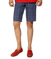 Puma Navy Blue Checkered Bermuda Shorts
